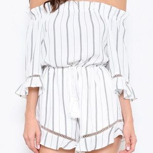 ROMPER LATISTE OFF SHOULDER SIZE S/M